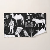 古代エジプトの象形文字の記号パターン ハンドタオル (ハンドタオル)