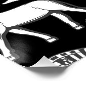 古代エジプトの象形文字の記号パターン ポスター (コーナー)