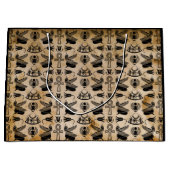 古代エジプトの象形文字をテーマにした抱き枕 ラージペーパーバッグ (正面)