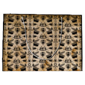 古代エジプトの象形文字をテーマにした抱き枕 ラージペーパーバッグ (裏面)