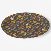 古代エジプトの象形文字パターン記号 ペーパープレート (アングル)