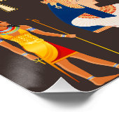 古代エジプトの象形文字パターン記号 ポスター (コーナー)