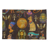 古代エジプトの象形文字パターン記号 枕カバー (裏面-左)