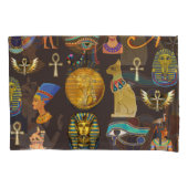 古代エジプトの象形文字パターン記号 枕カバー (正面左)