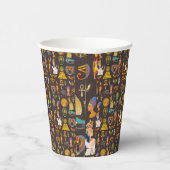 古代エジプトの象形文字パターン記号 紙コップ (右)