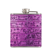 古代エジプトの象形文字パープル フラスク (裏面)