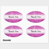 古代エジプトの象形文字パープル 楕円形シール (シート)