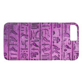 古代エジプトの象形文字パープルiPhone 7プラス Case-Mate iPhoneケース (裏面(横))