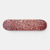 古代エジプトの象形文字レッドスケートボード スケートボード (横)