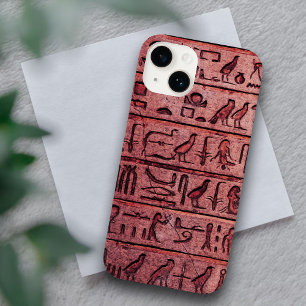 古代エジプトの象形文字レッドiPhone 14ケース Case-Mate iPhone 14ケース