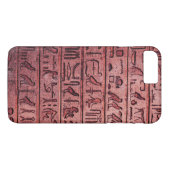 古代エジプトの象形文字レッドiPhone 7プラス Case-Mate iPhoneケース (裏面(横))