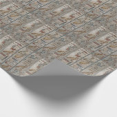 古代エジプトの象形文字版木、銅版、版画ファロアpGift ラッピングペーパー (角)