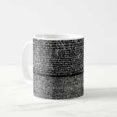 古代エジプトの象形文字言語の刻まれたテキスト コーヒーマグカップ (正面左)