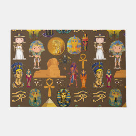 古代エジプトの象形文字 – パターン記号 ドアマット
