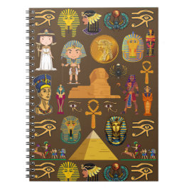 古代エジプトの象形文字 – パターン記号 ノートブック