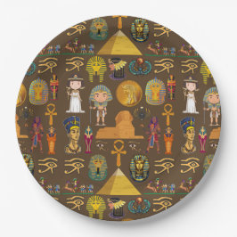 古代エジプトの象形文字 – パターン記号 ペーパープレート