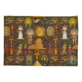 古代エジプトの象形文字 – パターン記号 枕カバー (裏面-左)