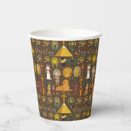 古代エジプトの象形文字 – パターン記号 紙コップ