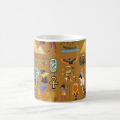 古代エジプトの象形文字 – パターン象形文字 コーヒーマグカップ (中央)