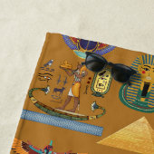 古代エジプトの象形文字 – パターン象形文字 ビーチタオル (インサイチュ)