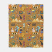 古代エジプトの象形文字 – パターン象形文字 フリースブランケット (正面)