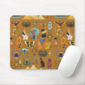 古代エジプトの象形文字 – パターン象形文字 マウスパッド (マウス)