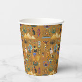 古代エジプトの象形文字 – パターン象形文字 紙コップ (裏面)