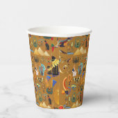 古代エジプトの象形文字 – パターン象形文字 紙コップ (右)