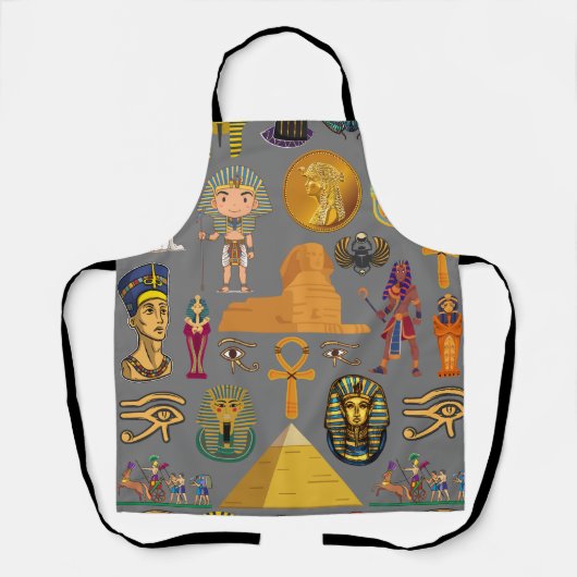 古代エジプトの象形文字 – パターンPharaoh エプロン (正面)