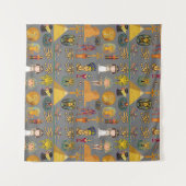 古代エジプトの象形文字 – パターンPharaoh タペストリー (正面(横))