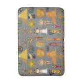 古代エジプトの象形文字 – パターンPharaoh バスマット (正面縦)