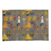 古代エジプトの象形文字 – パターンPharaoh 枕カバー (正面右)