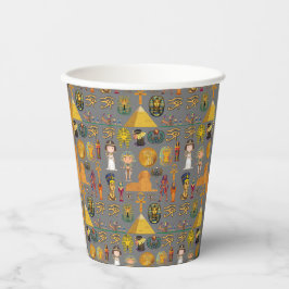 古代エジプトの象形文字 – パターンPharaoh 紙コップ