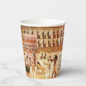 古代エジプトの象形記号パターン 紙コップ (左)