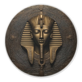 古代エジプトの金のファラオ セラミックノブ