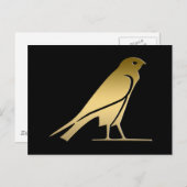 古代エジプトの鳥の女神ネクベト ポストカード (正面/裏面)