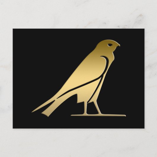 古代エジプトの鳥の女神ネクベト ポストカード (正面)