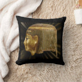 古代エジプトの黒と金ゴールド クッション (ブランケット)