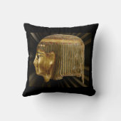 古代エジプトの黒と金ゴールド クッション (裏面)