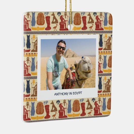 古代エジプトをテーマにしたカスタム写真 セラミックオーナメント (右)