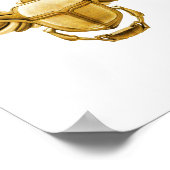 古代エジプトスカラブカブトムシ ポスター (角)