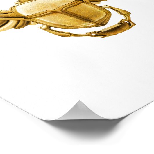 古代エジプトスカラブカブトムシ ポスター (角)