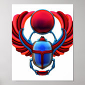 古代エジプトスカラブカブトムシ ポスター (正面)