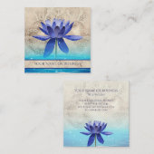 古代エジプトスタイルロータスフラワーニューエイジ スクエア名刺 (正面/裏面)