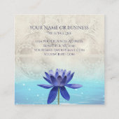 古代エジプトスタイルロータスフラワーニューエイジ スクエア名刺 (裏面)