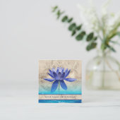 古代エジプトスタイルロータスフラワーニューエイジ スクエア名刺 (スタンド正面)