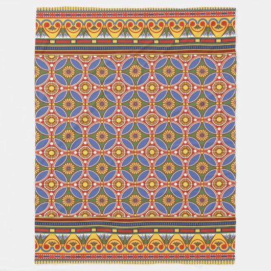 古代エジプトスタイル フリースブランケット (正面)