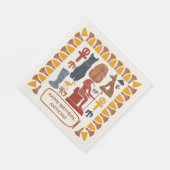 古代エジプトテーマカスタムパーティー スタンダードランチョンナプキン (角)