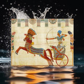 古代エジプトファラオランセスIIカラフルスケッチ ポストカード