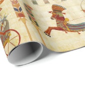 古代エジプトファラオランセスIIカラフルスケッチ ラッピングペーパー (ロールコーナー)